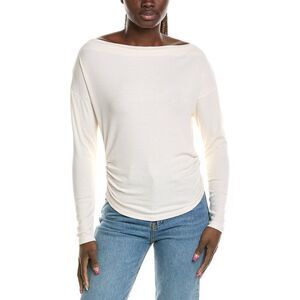 Michael Stars Womens  Deanna Off Shoulder Top, White